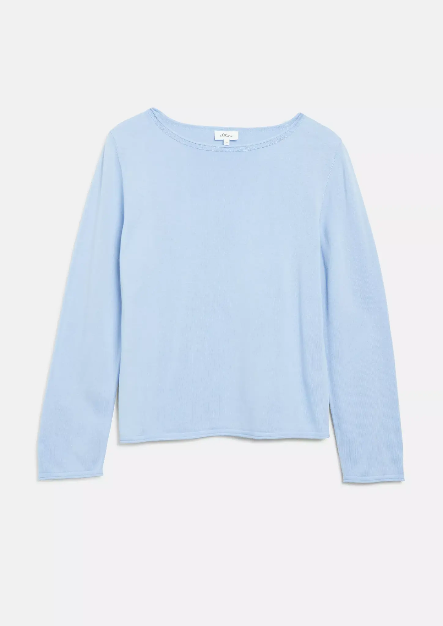 S. Oliver Fijn Gebreide Trui - Light Blue