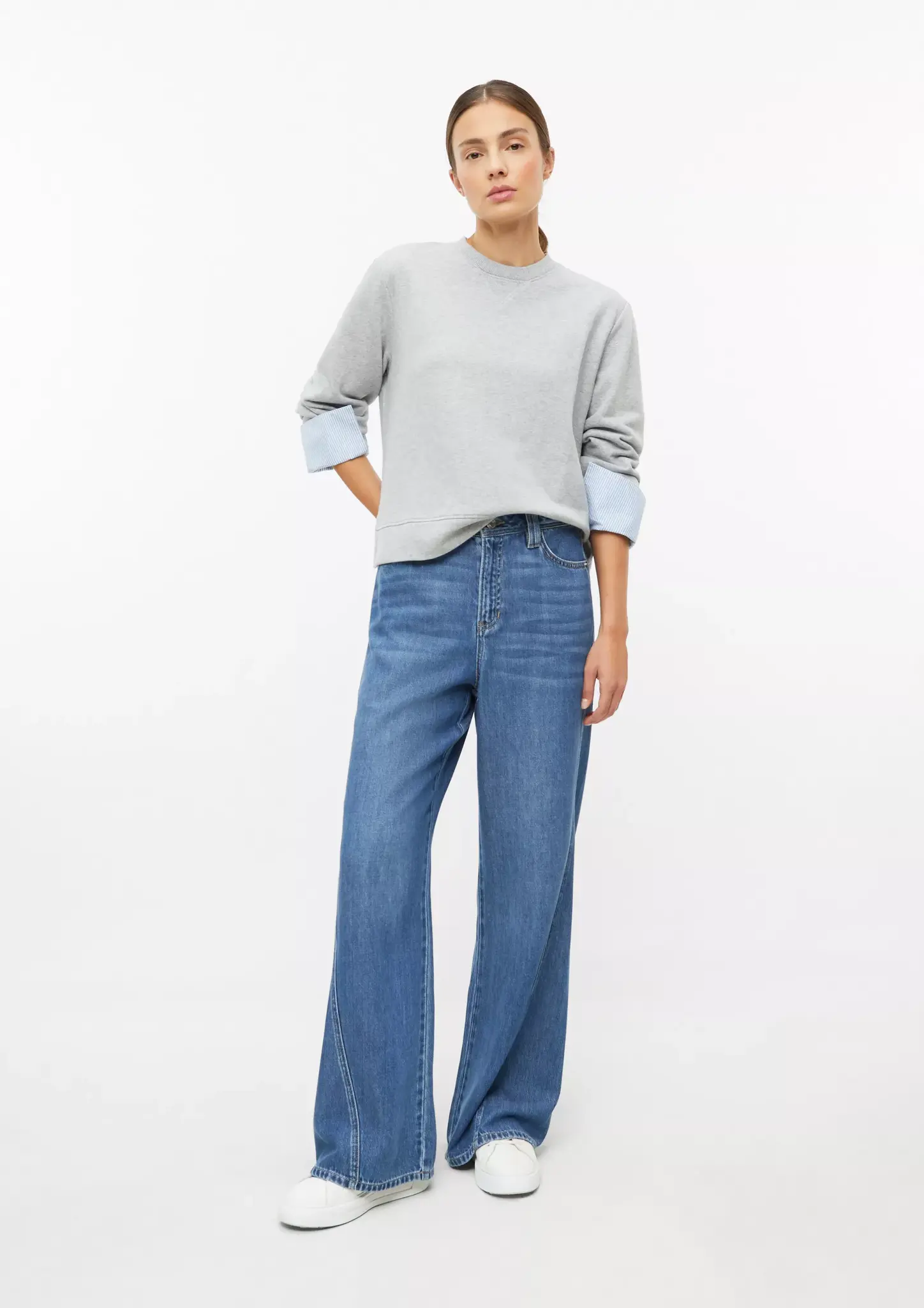 S. Oliver Sweatshirt, Afneembare Manchetten - Grey