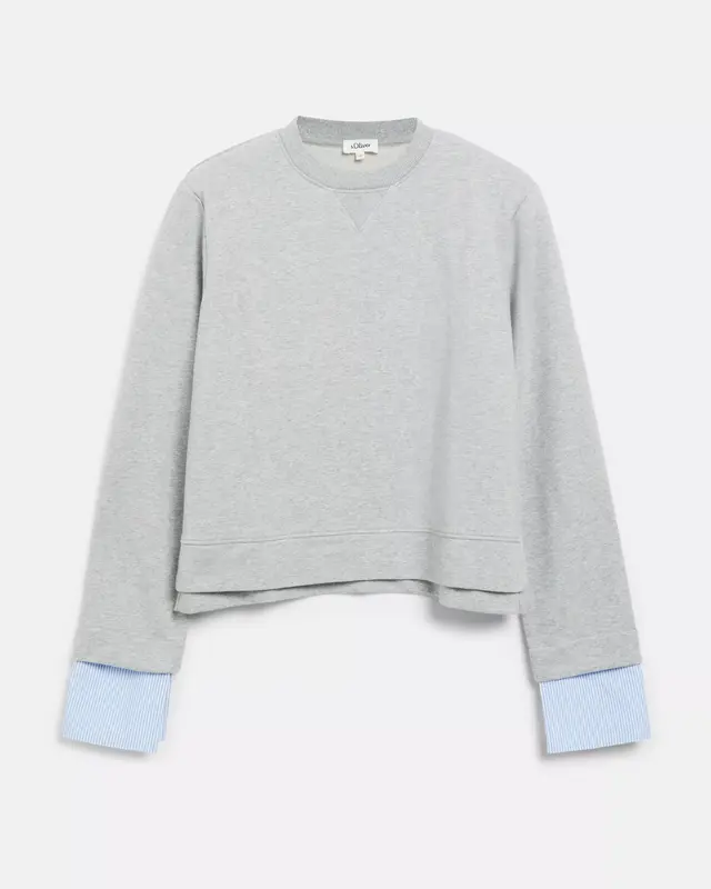 S. Oliver Sweatshirt, Afneembare Manchetten - Grey