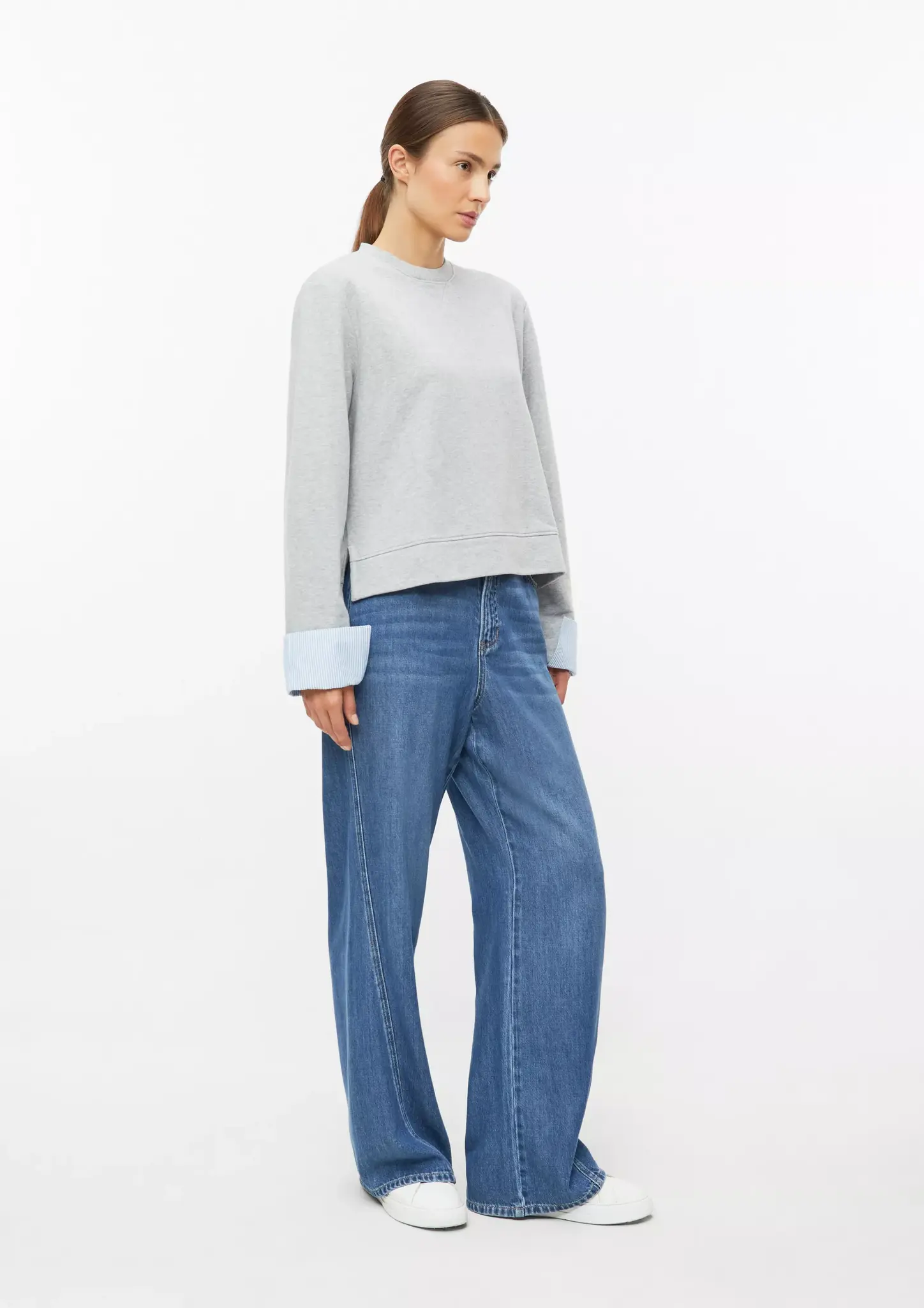 S. Oliver Sweatshirt, Afneembare Manchetten - Grey