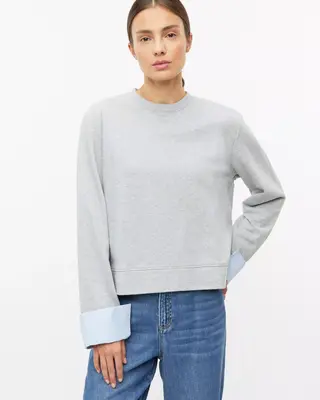 S. Oliver Sweatshirt, Afneembare Manchetten - Grey