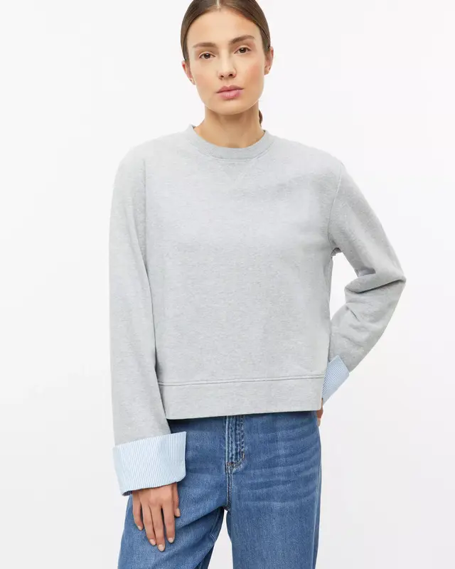 S. Oliver Sweatshirt, Afneembare Manchetten - Grey