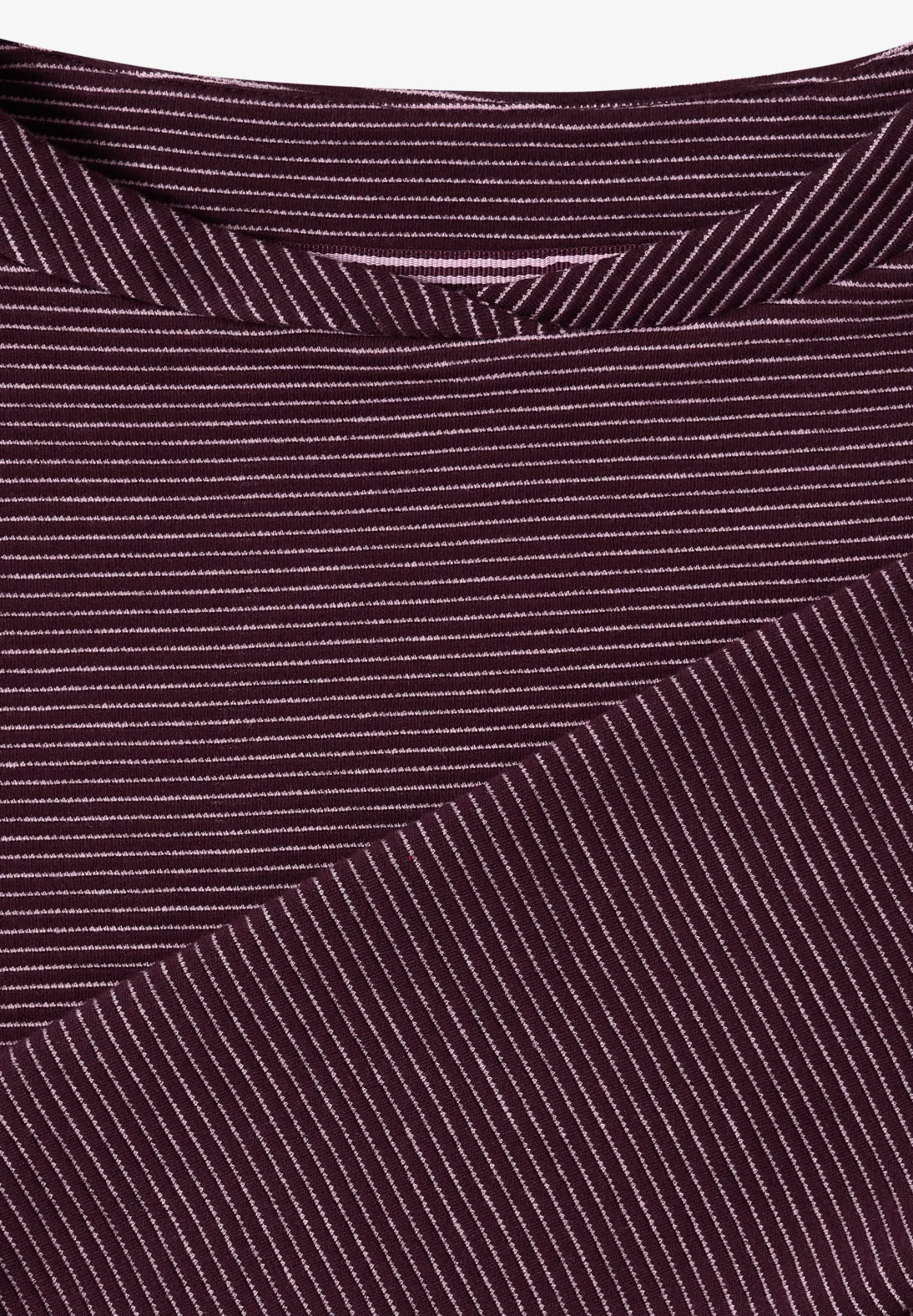 Cecil Two-Tone Ottoman Shirt - Berry Red