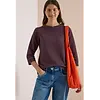 Tweekleurig Ottomaans Shirt - Berry Red