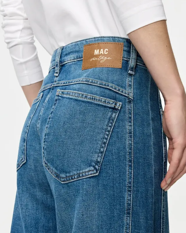 Mac Jeans Ohio Barrel Jeans - Mid Blue Use Wash