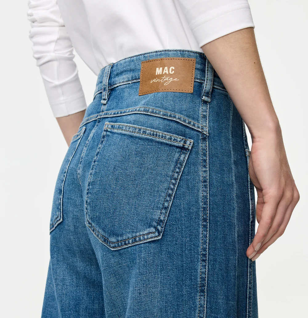 Mac Jeans Ohio Barrel Jeans - Mid Blue Use Wash