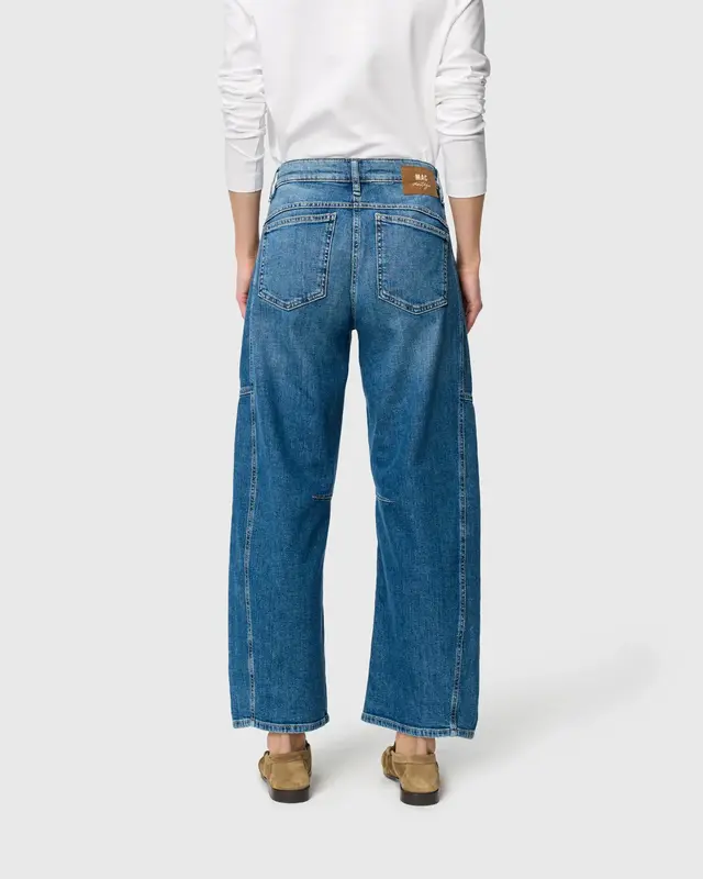 Mac Jeans Ohio Barrel Jeans - Mid Blue Use Wash