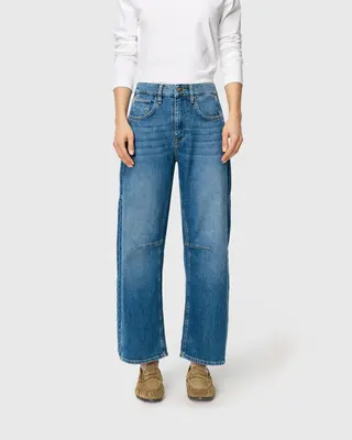 Mac Jeans Ohio Barrel Jeans - Mid Blue Use Wash