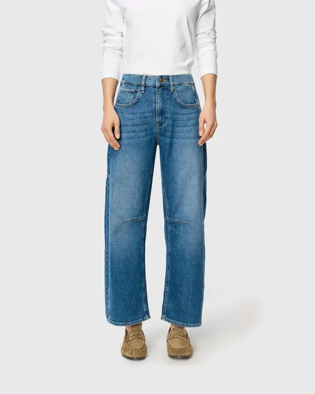 Mac Jeans Ohio Barrel Jeans - Mid Blue Use Wash