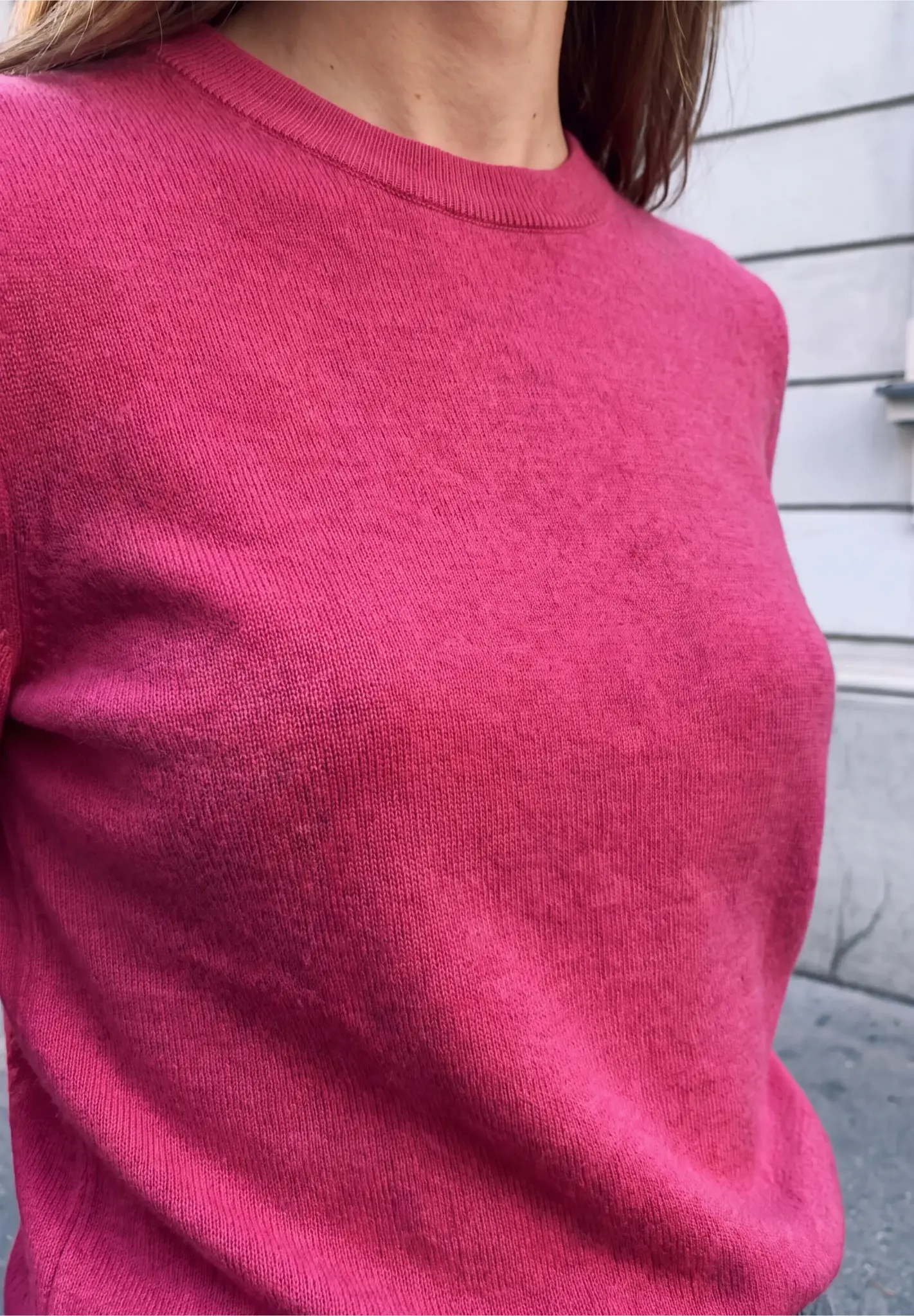 Street One Studio Pullover mit Rundhals - Ruby Raspberry Melange