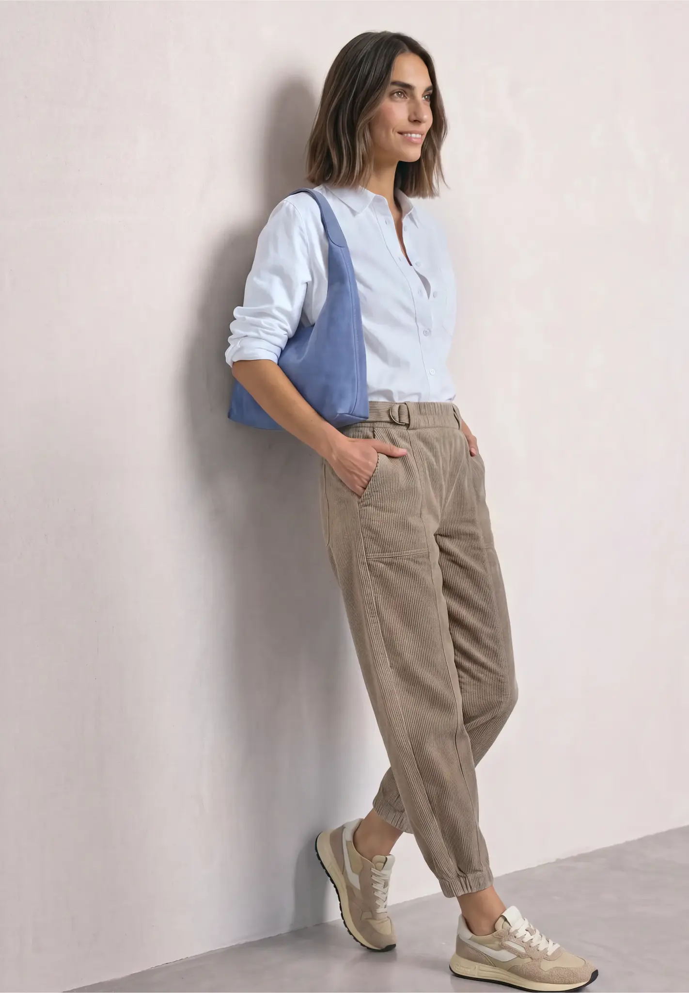 Street One High Waist Barrel Hose Karlie - Sanded Amber