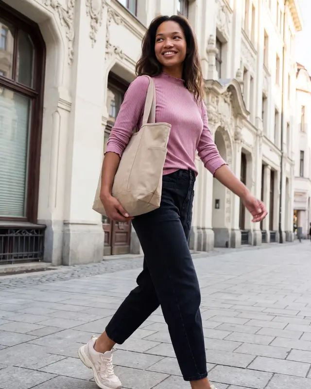 Street One Studio Shirt met Col - Pearly Rose