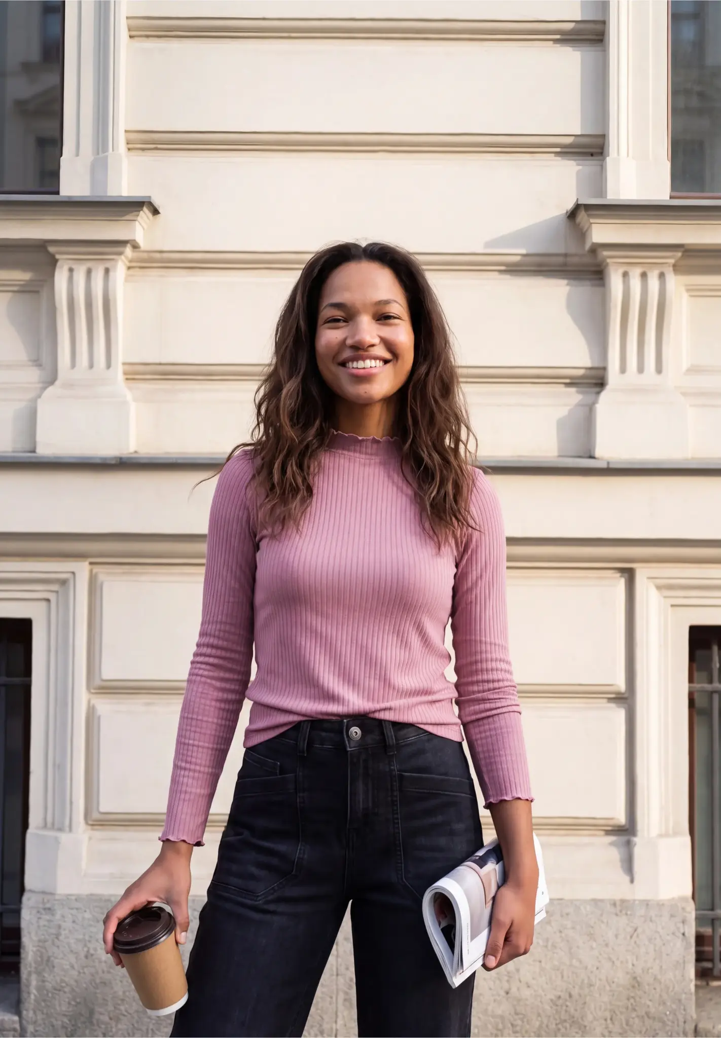 Street One Studio Shirt mit Rollkragen - Pearly Rose