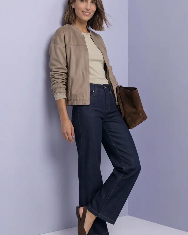 Street One Velours Jasje - Sanded Amber