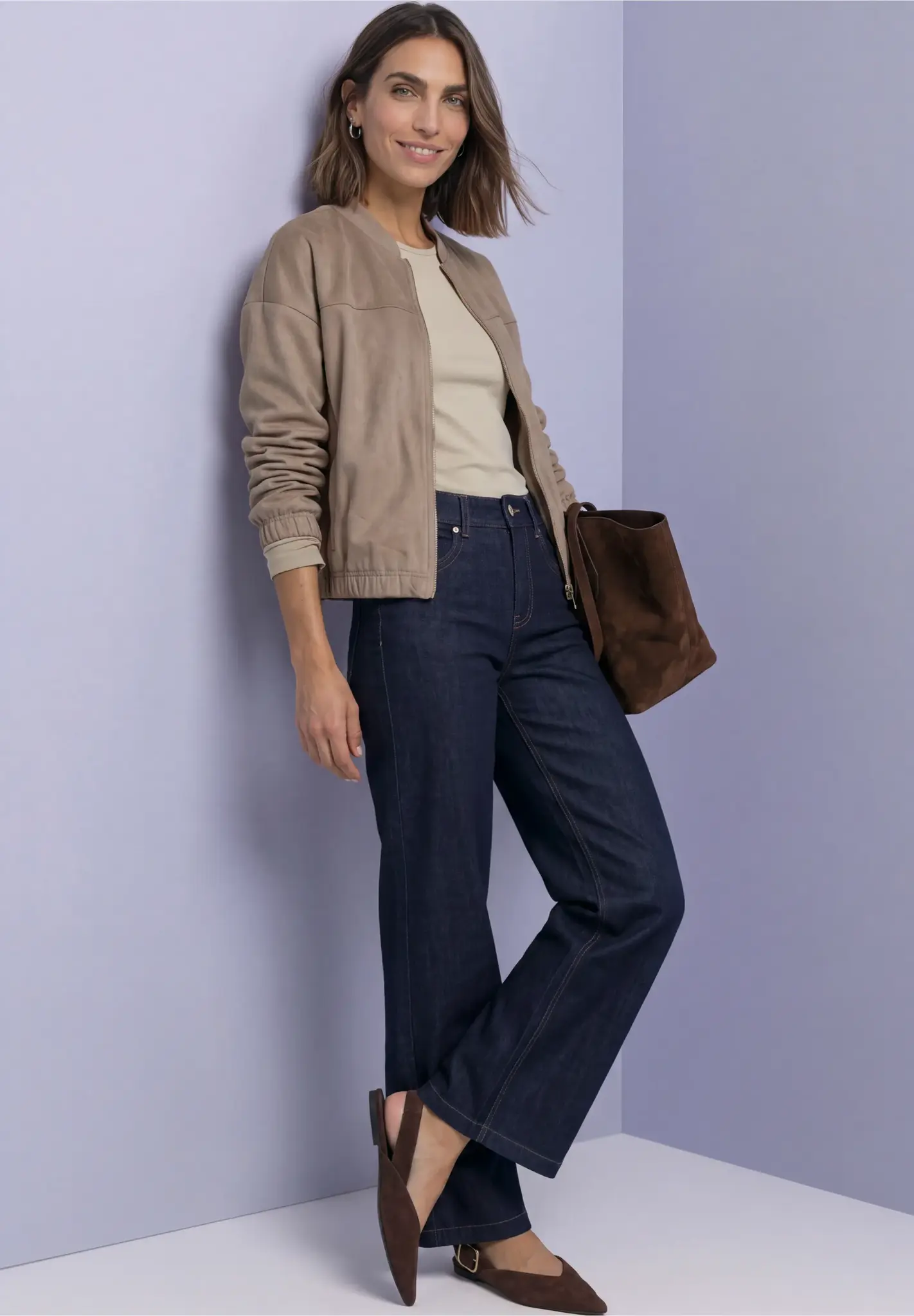 Street One Velours Jasje - Sanded Amber