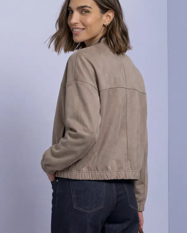 Street One Velvet Jacket - Sanded Amber