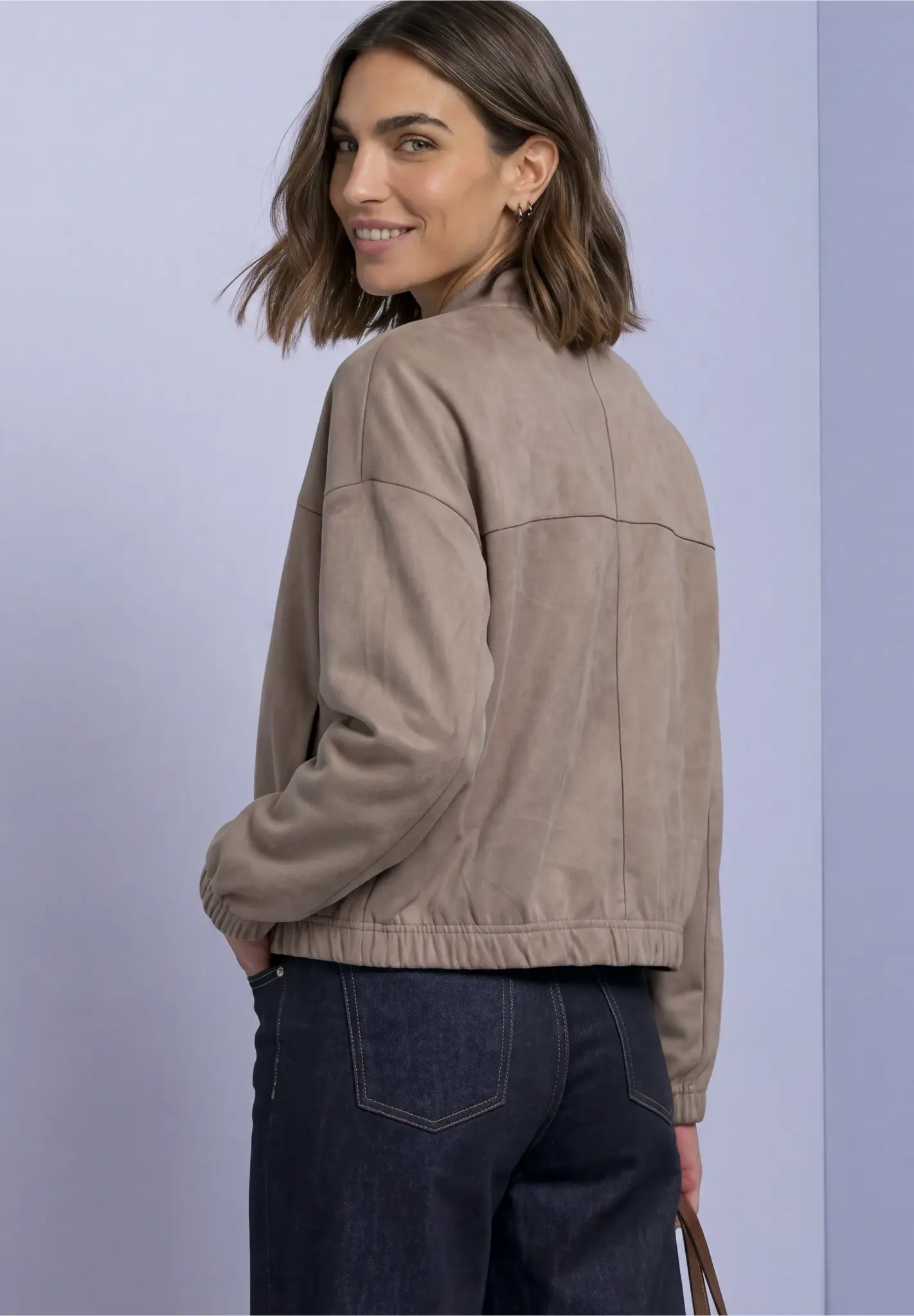 Street One Velvet Jacket - Sanded Amber