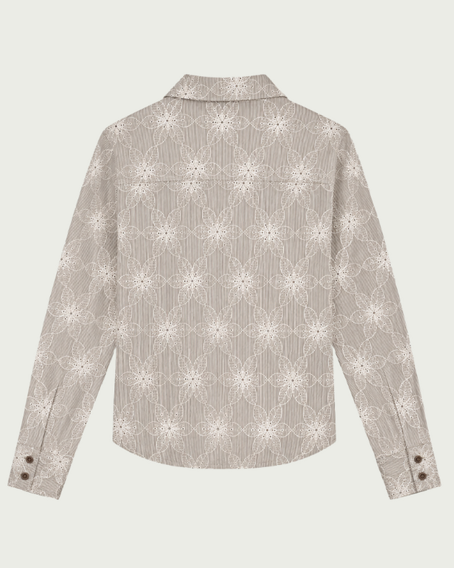 Elvira Collections Bluse Fallon - Striped Coffee