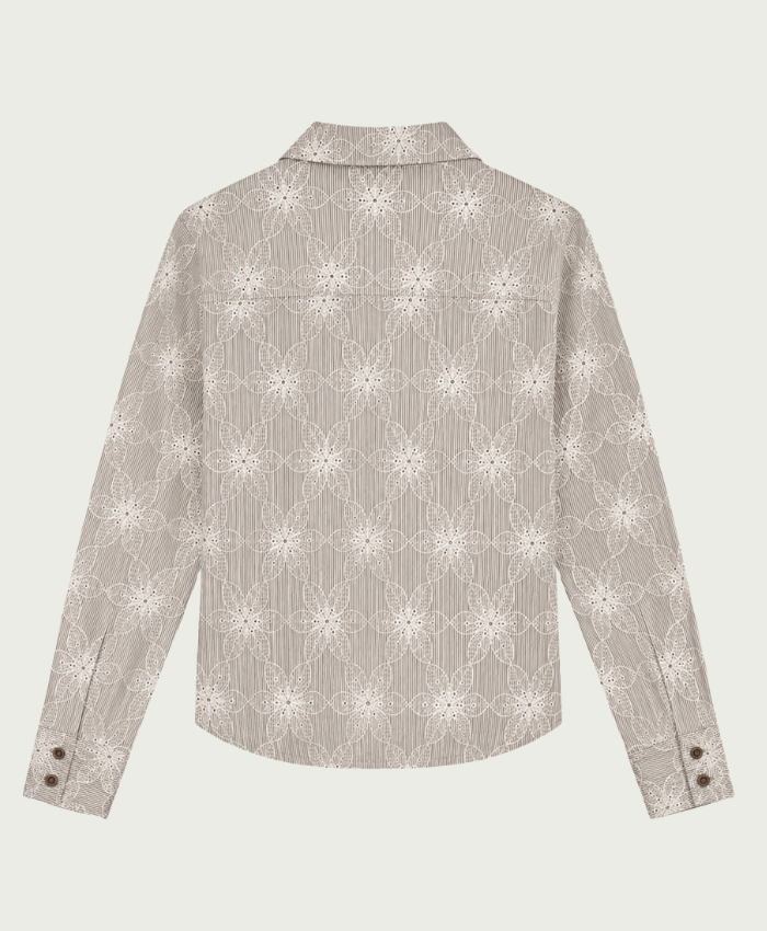 Elvira Collections Blouse Fallon - Striped Coffee