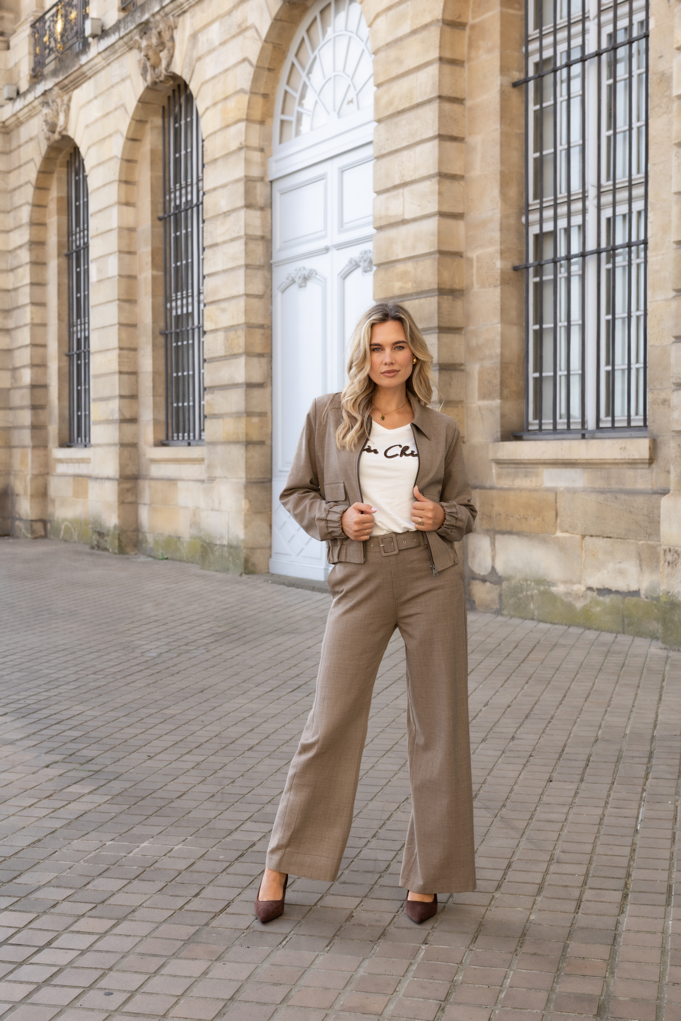 Elvira Collections Pants Rumi - Cappuccino Check