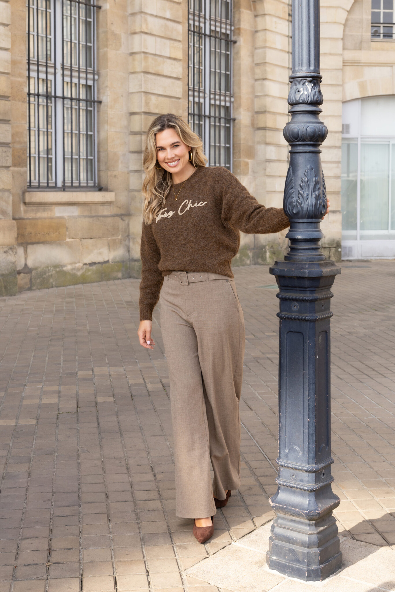 Elvira Collections Pants Rumi - Cappuccino Check