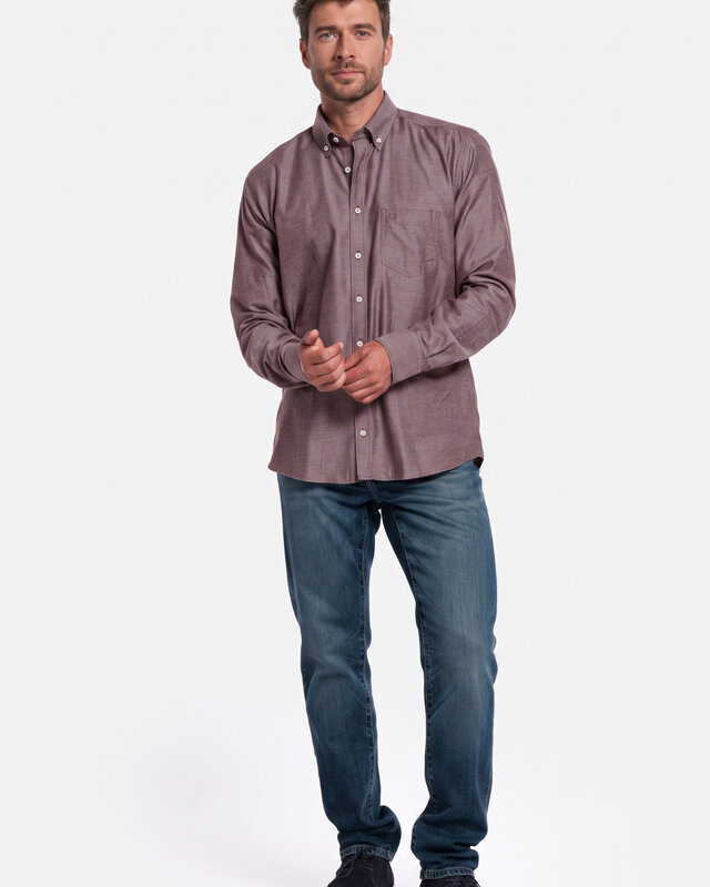 Giordano Hemd Button-Down - Red
