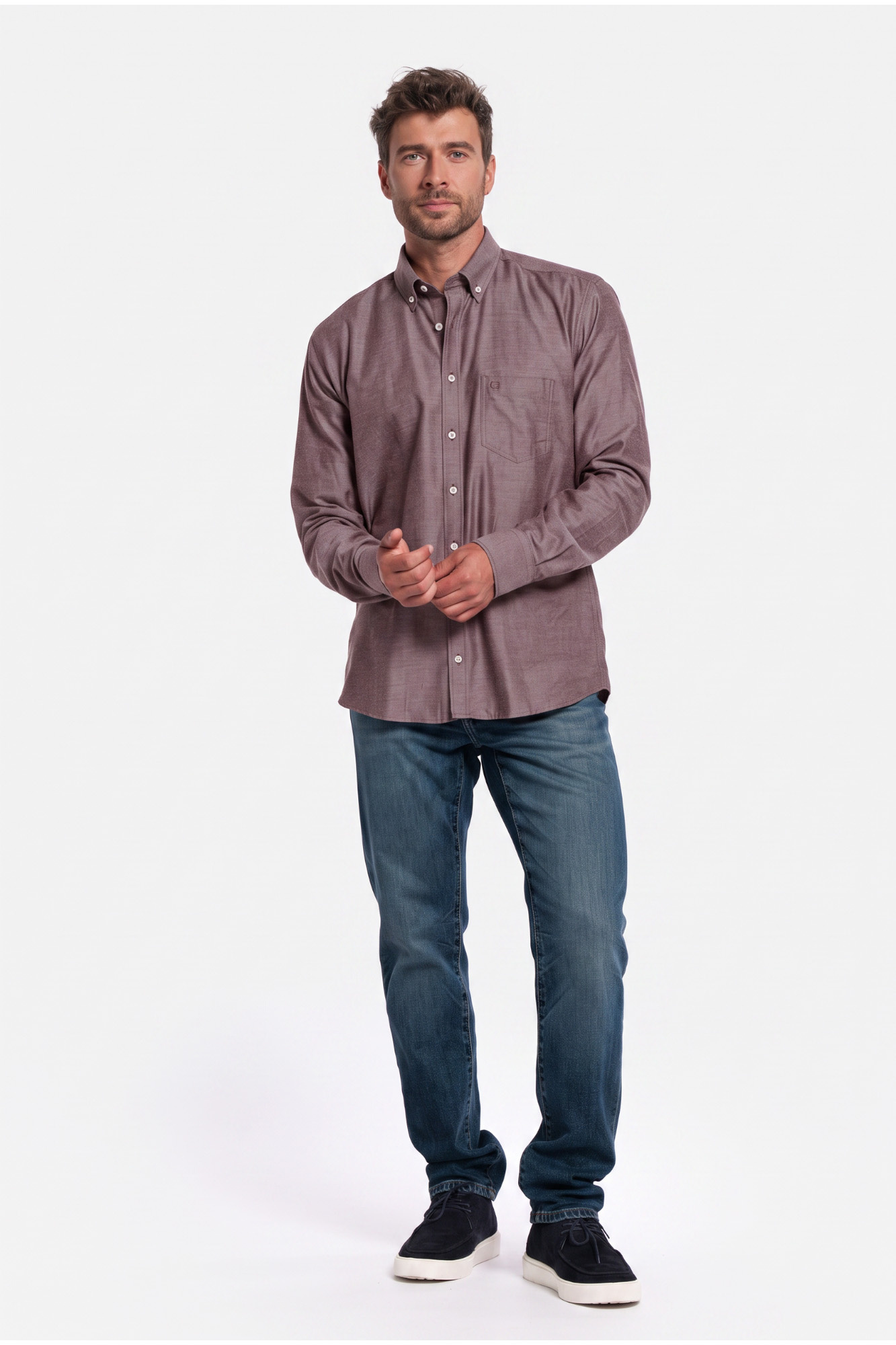 Giordano Hemd Button-Down - Red