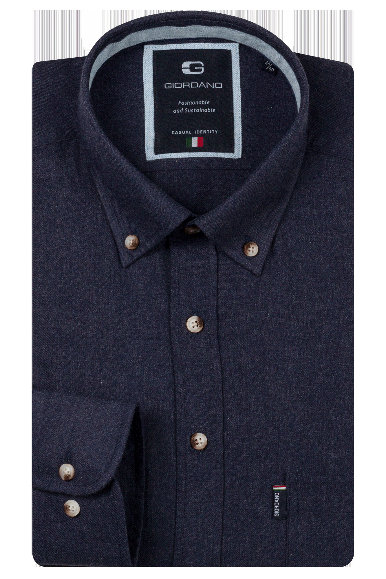 Giordano Shirt Button-Down - Navy
