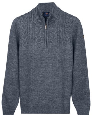 Baileys Zip Pullover - Faded Blue