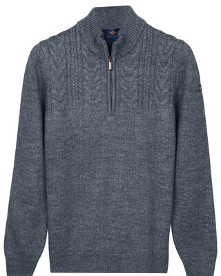 Baileys Zip Trui - Faded Blue