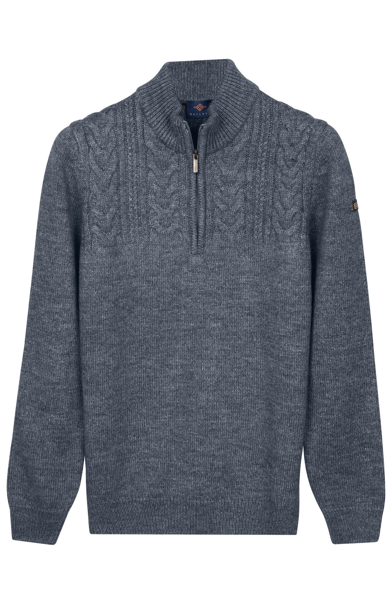 Baileys Zip Trui - Faded Blue