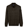 Zip/Button Jumper - Brown