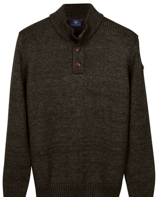 Baileys Zip/Button Jumper - Brown