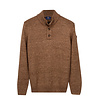 Zip/Button Trui - Deep Sand