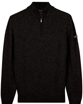 Baileys Pullover mit Wolle - Espresso Brown
