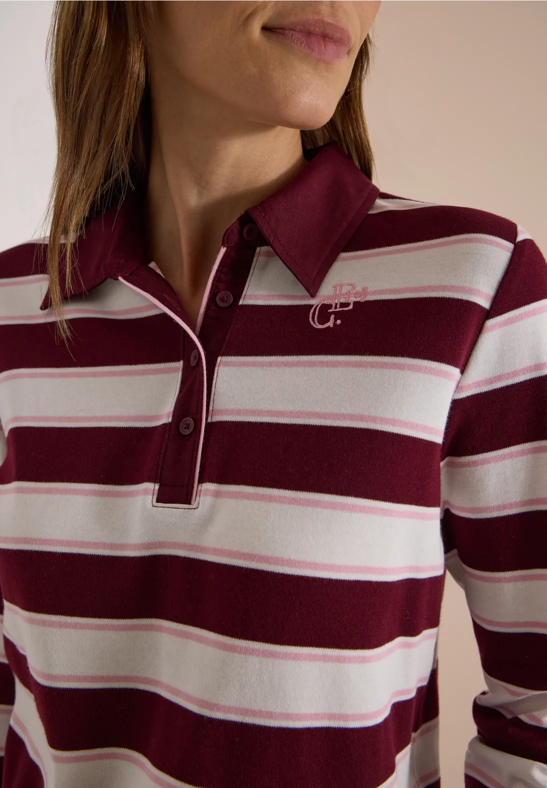 Cecil Polo met Lange Mouwen - Red Wine
