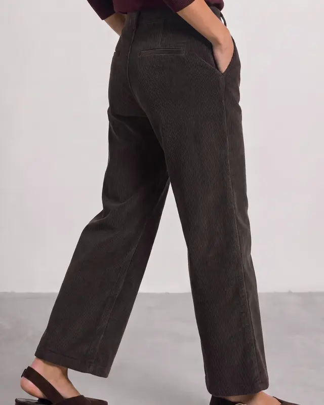 Street One Straight Leg Pants Amalia - Black Coffee