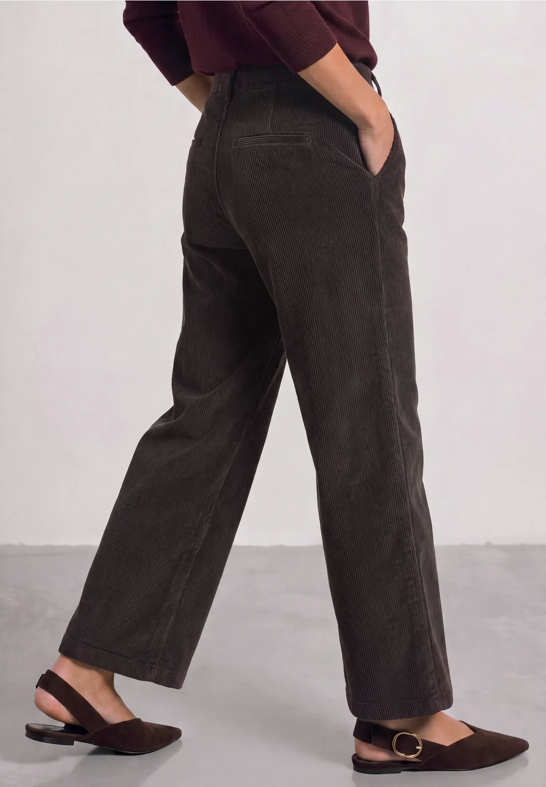 Street One Straight Leg Hose Amalia - Black Coffee