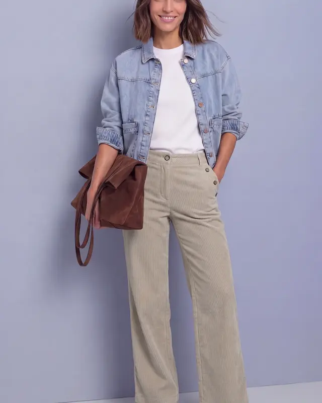 Street One Straight Leg Broek Amalia - Fading Sand
