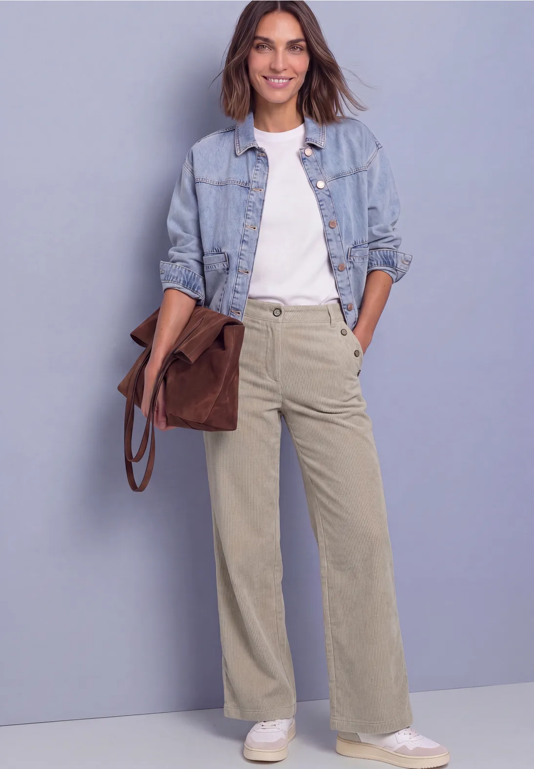 Street One Straight Leg Broek Amalia - Fading Sand