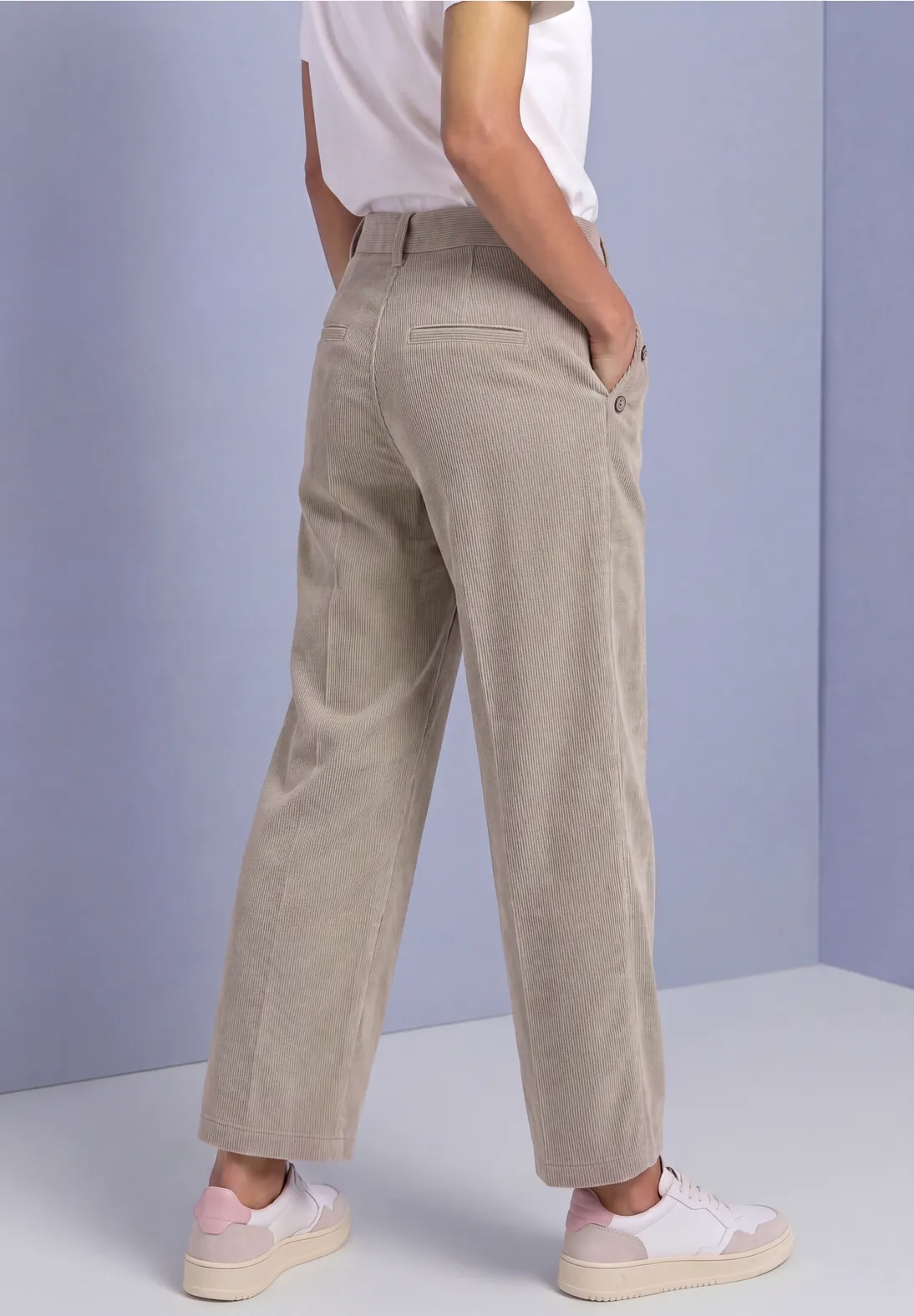 Street One Straight Leg Pants Amalia - Fading Sand