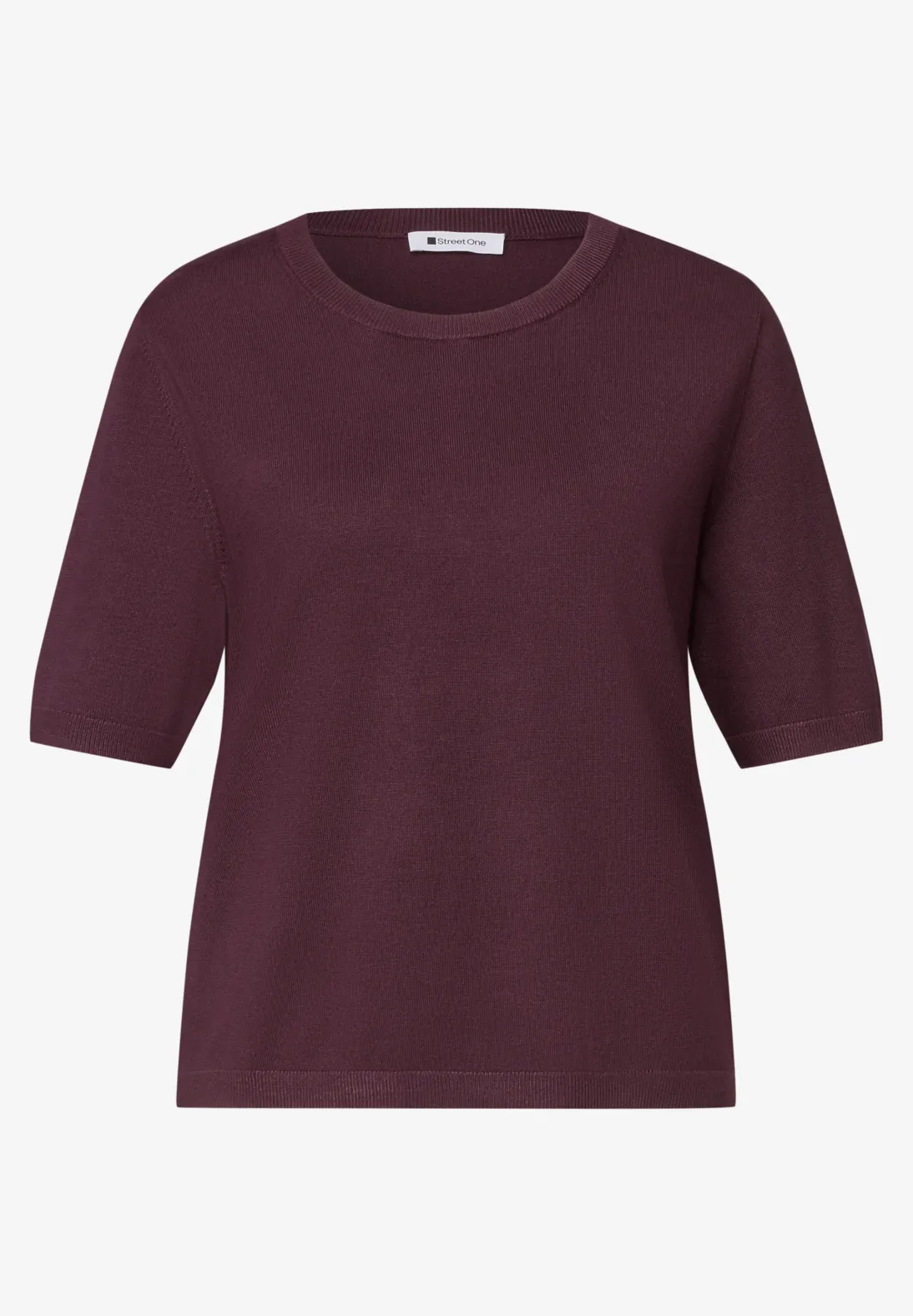 Street One Short Sleeve Jumper - Rustic Rouge