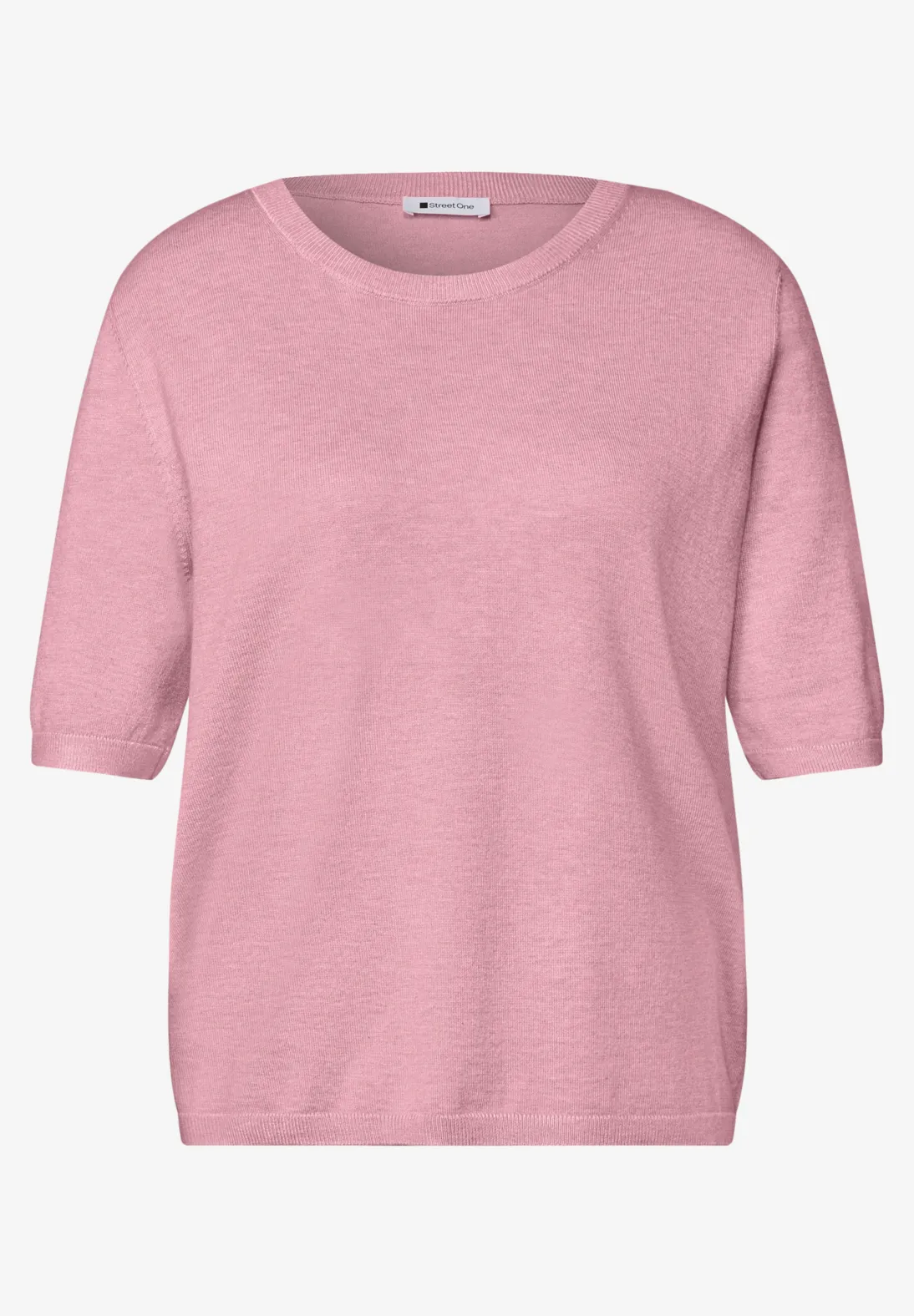 Street One Trui Korte Mouw - Vintage Blush Melange