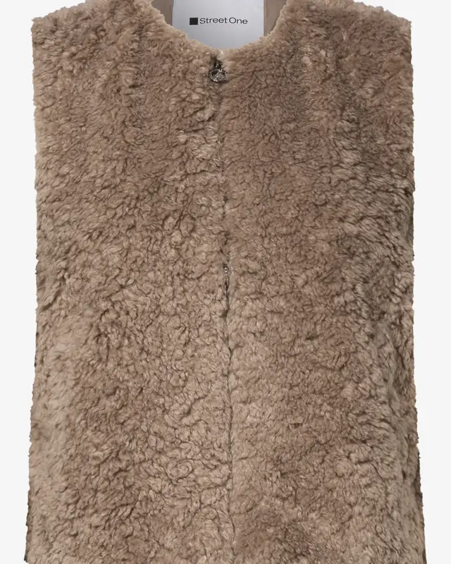 Street One Teddy Weste - Sanded Amber