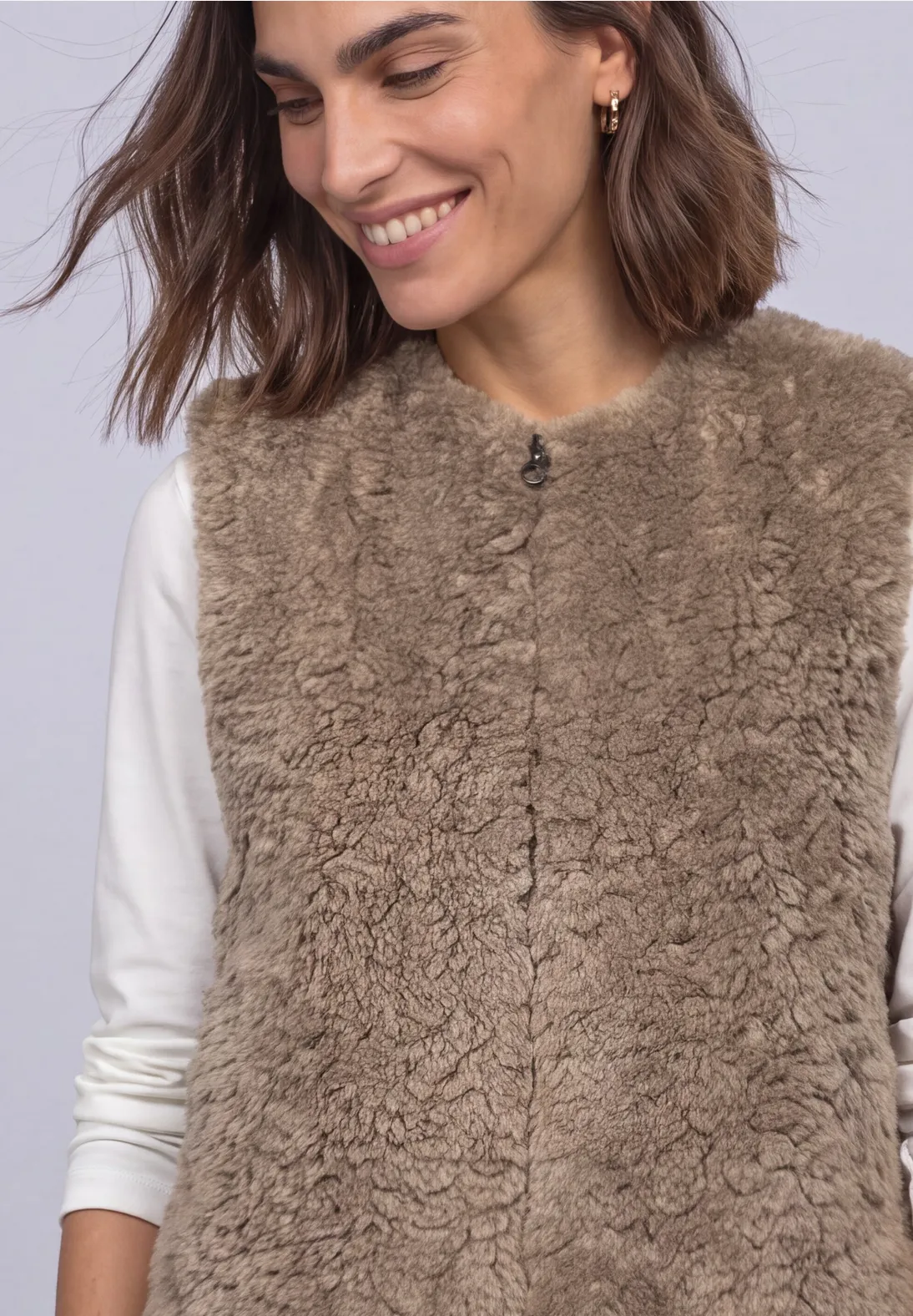 Street One Vest Imitatiebont - Sanded Amber