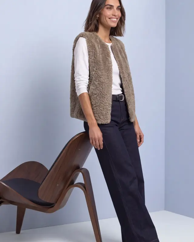 Street One Vest Imitatiebont - Sanded Amber