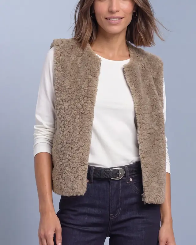 Street One Vest Imitatiebont - Sanded Amber