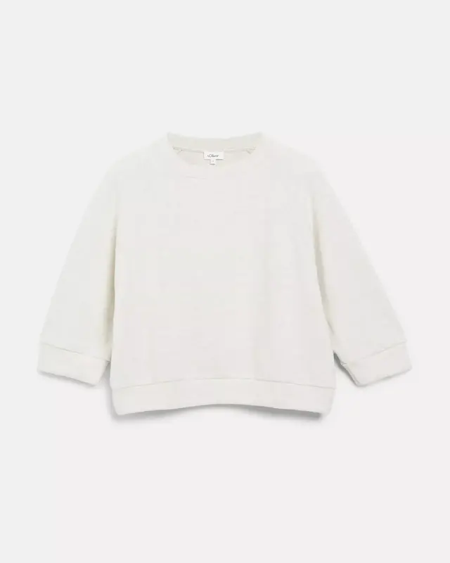 S. Oliver Relaxed Fit Sweatshirt - Light Beige