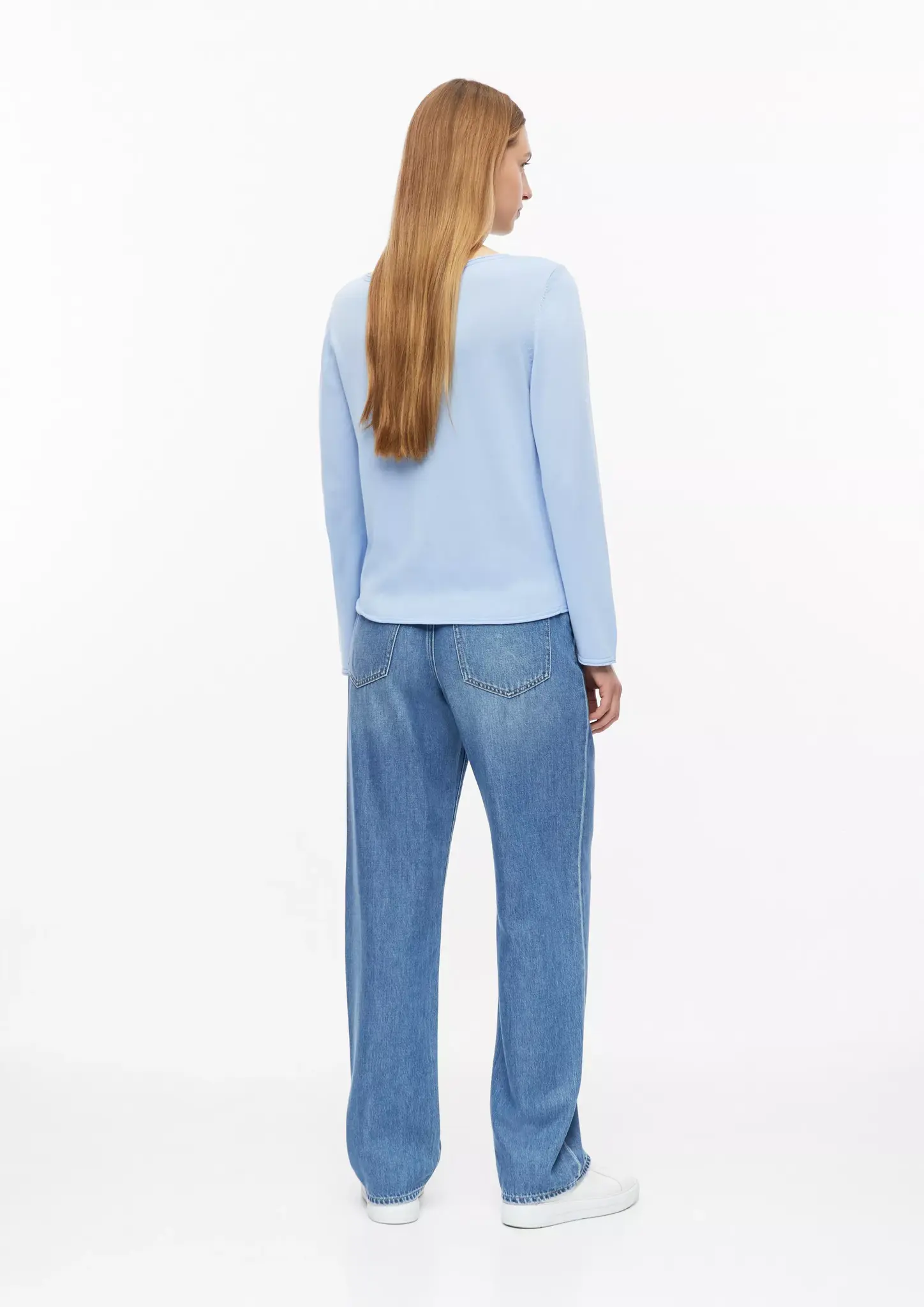 S. Oliver Feinstrick Pullover - Light Blue