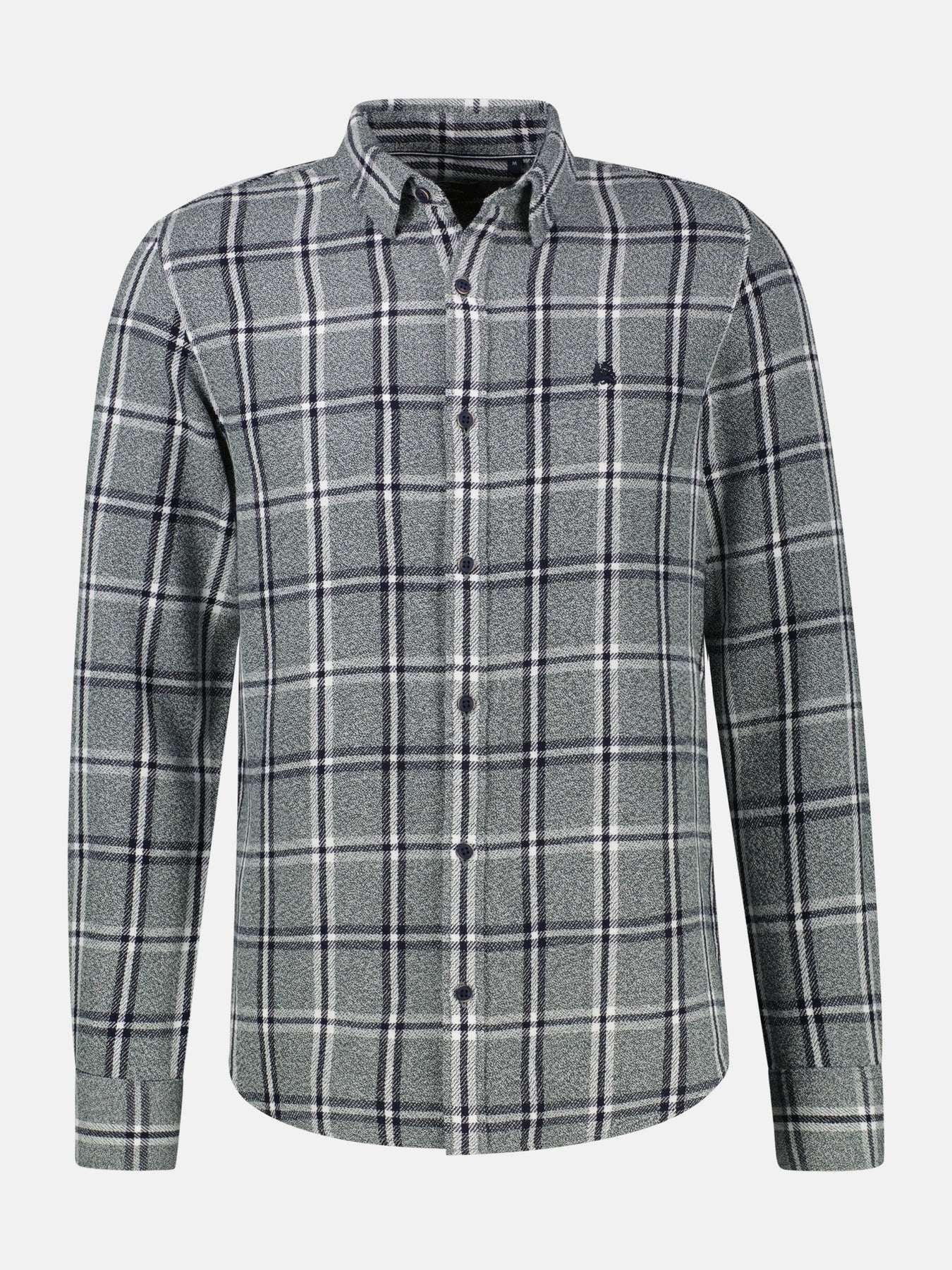 Lerros Casual Geruit Overhemd - Cedar Green